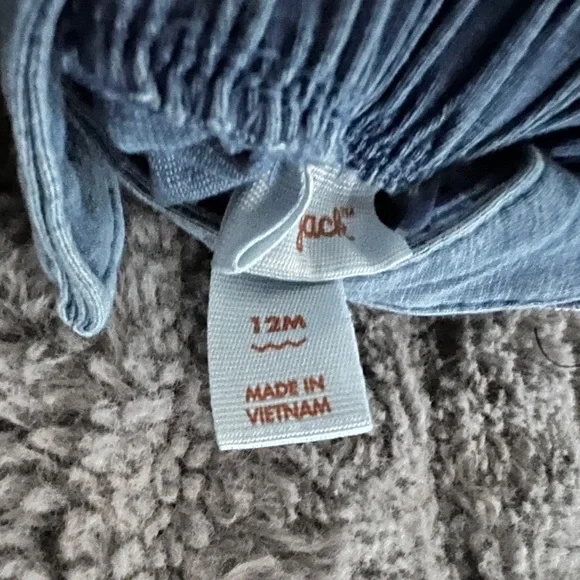 Blue Jumpsuit with Relaxed Fit - Picture 3 of 3